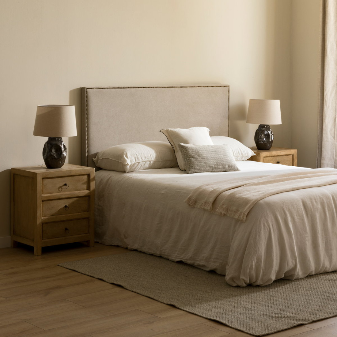 Cabecero personalizable Solum Medidas cabeceros Para cama de 150 cm Colores  tapizados Nido 16 menta