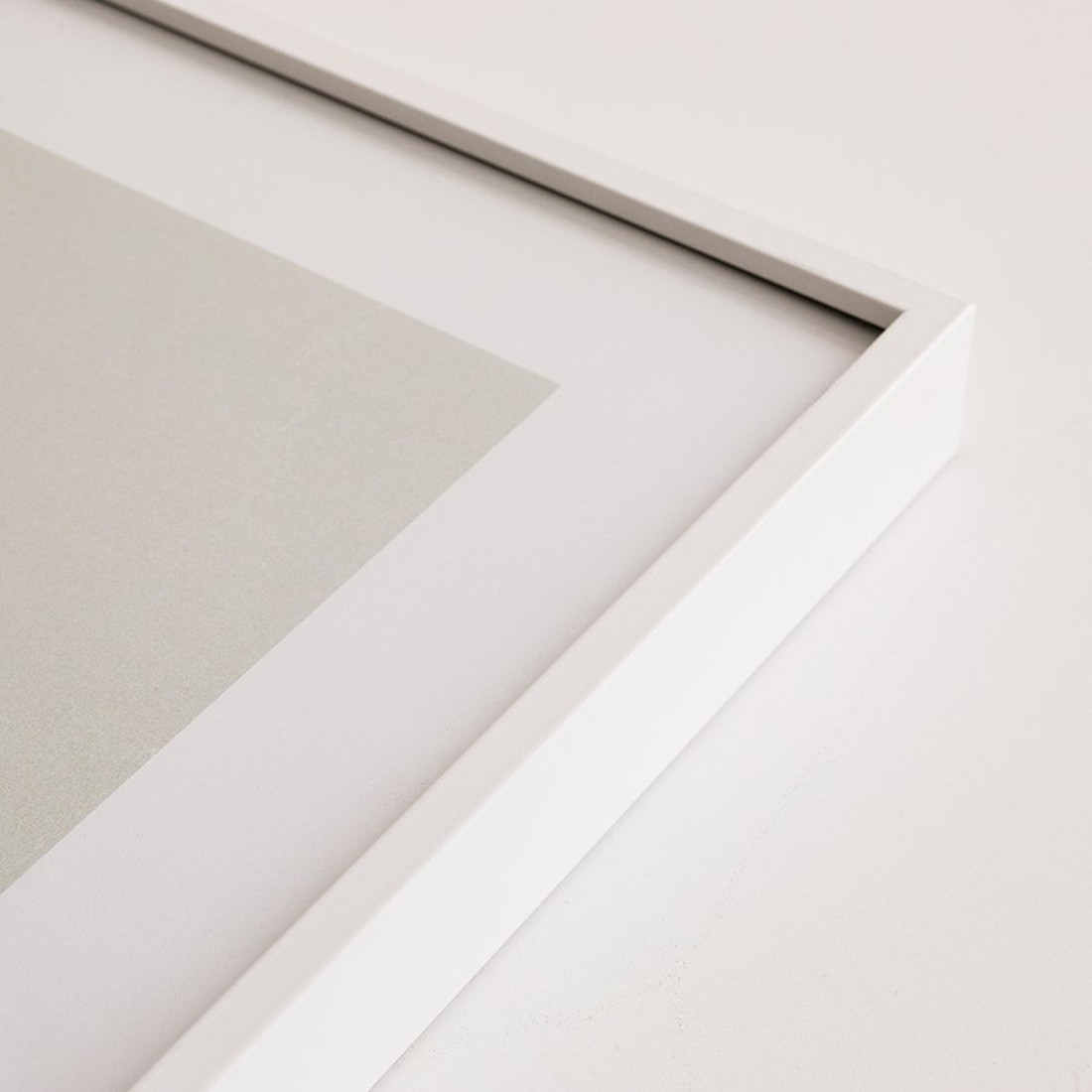 Marco de cuadro blanco, 30x40 - Marco blanco de madera 